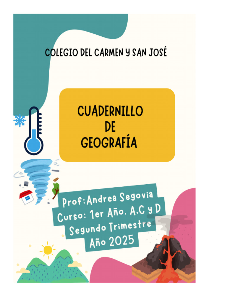 Cuadernillo Segundo Trimestre Geografia 1 | PDF | Clima | Tierra