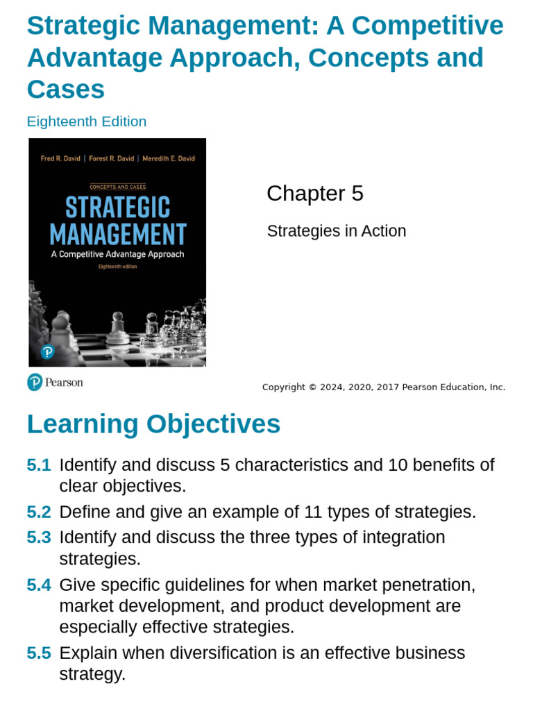 Strategies in Action for Competitive Advantage | PDF | Strategic ...