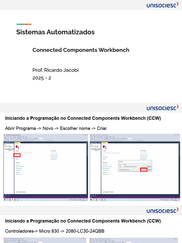 Programação no Connected Components Workbench | PDF