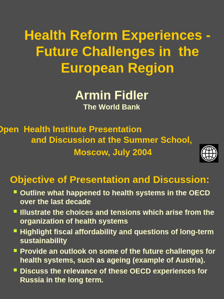 Future Challenges in European Health Reform | PDF | Health Economics ...