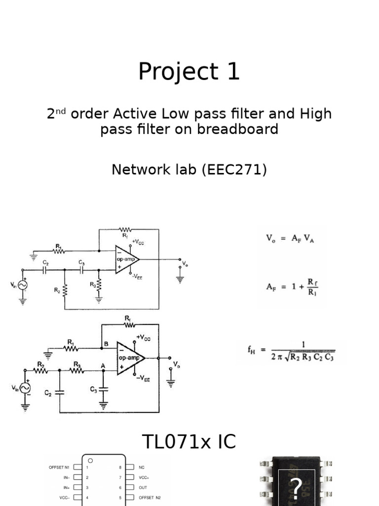 Active Low/High Pass Filter Lab Guide | PDF