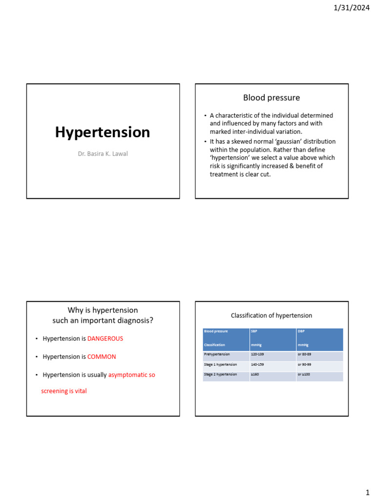 Hypertension 403 - 051900 | PDF | Hypertension | Blood Pressure