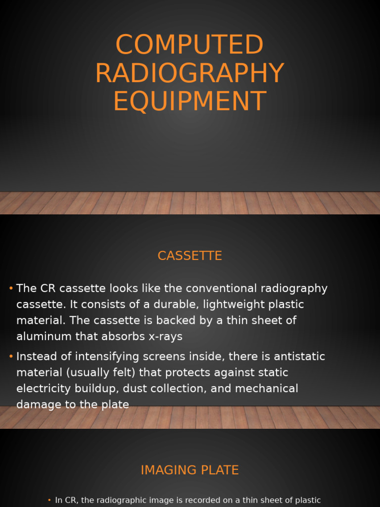Computed Radiography Equipment Overview | PDF | Laser | Radiography