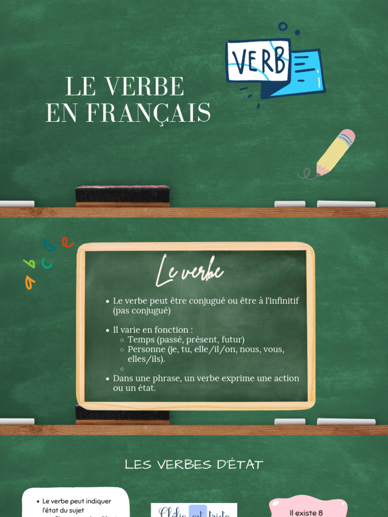 Le Verbe en Français : Actions et États | PDF