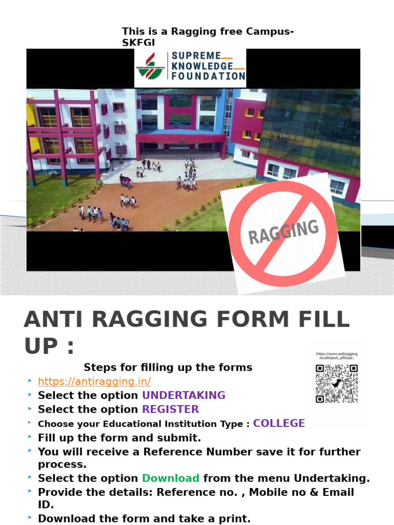 Anti-Ragging Form Submission Guide | PDF | Computing