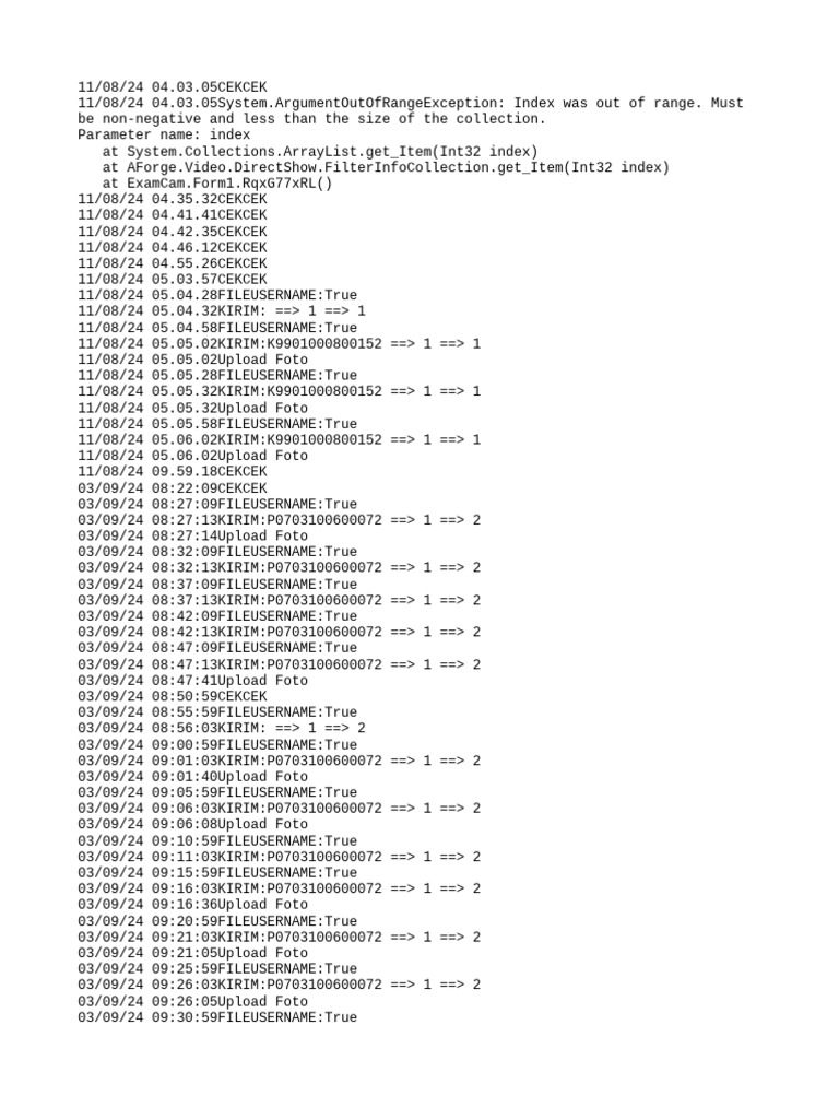 System Error Log and Photo Uploads | PDF