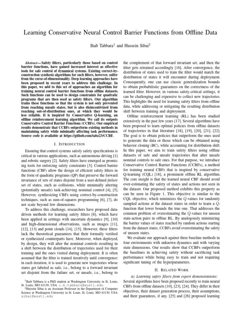 Learning Conservative Neural Control Barrier Functions From Offline ...