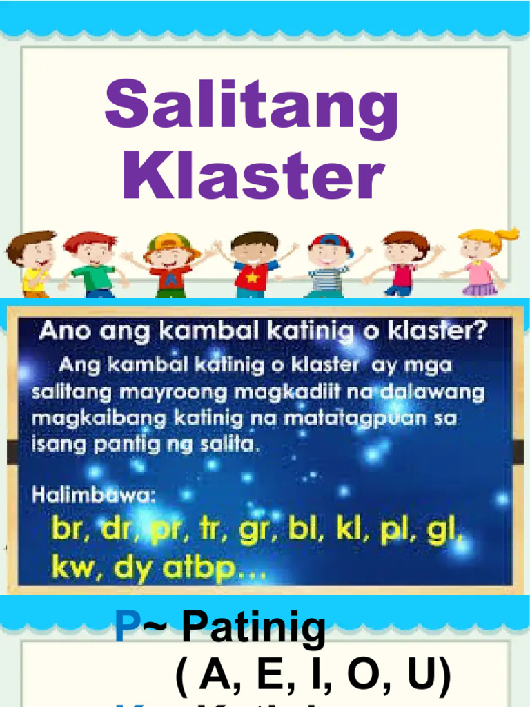 Salitang Klaster | PDF