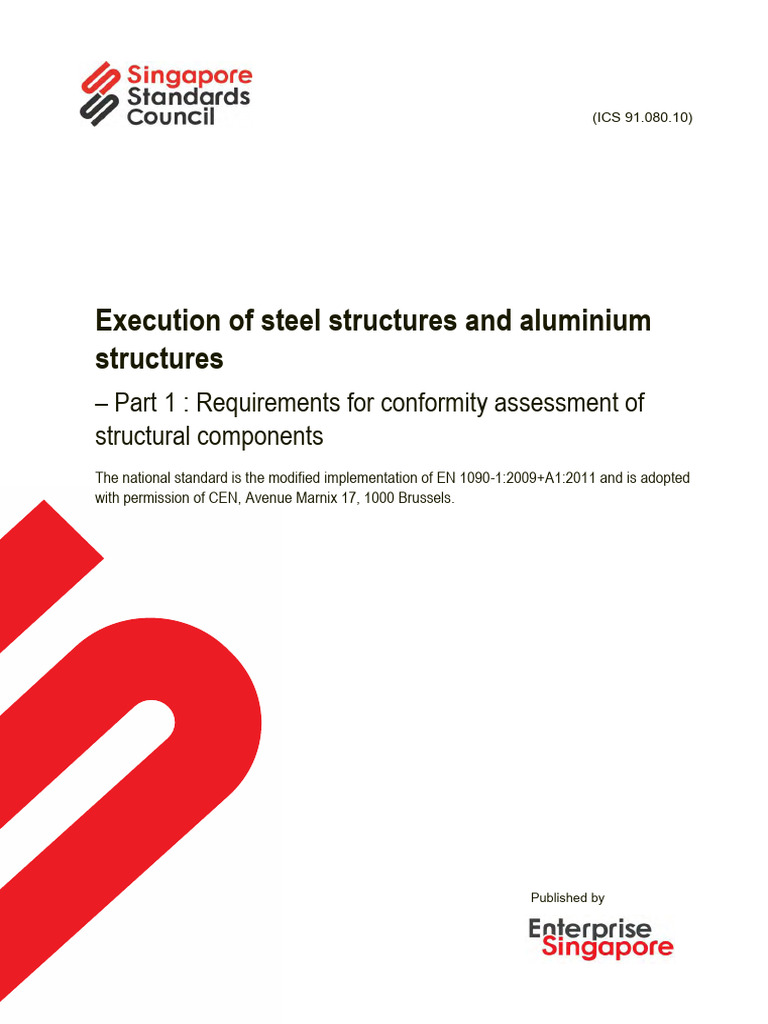 Singapore Standard for Steel Structure Compliance | PDF