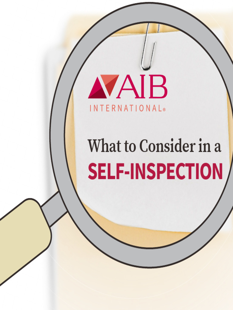 Food Safety Self-Inspection Guide | PDF