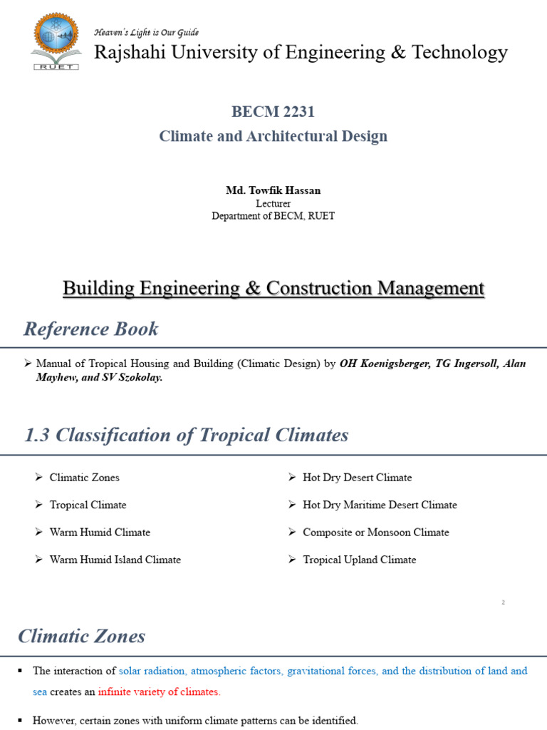 Tropical Climate and Design Insights | PDF | Rain | Precipitation