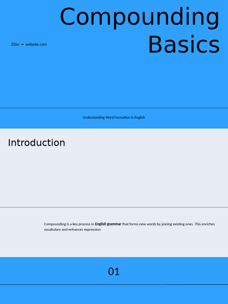 Understanding English Compounding Basics | PDF