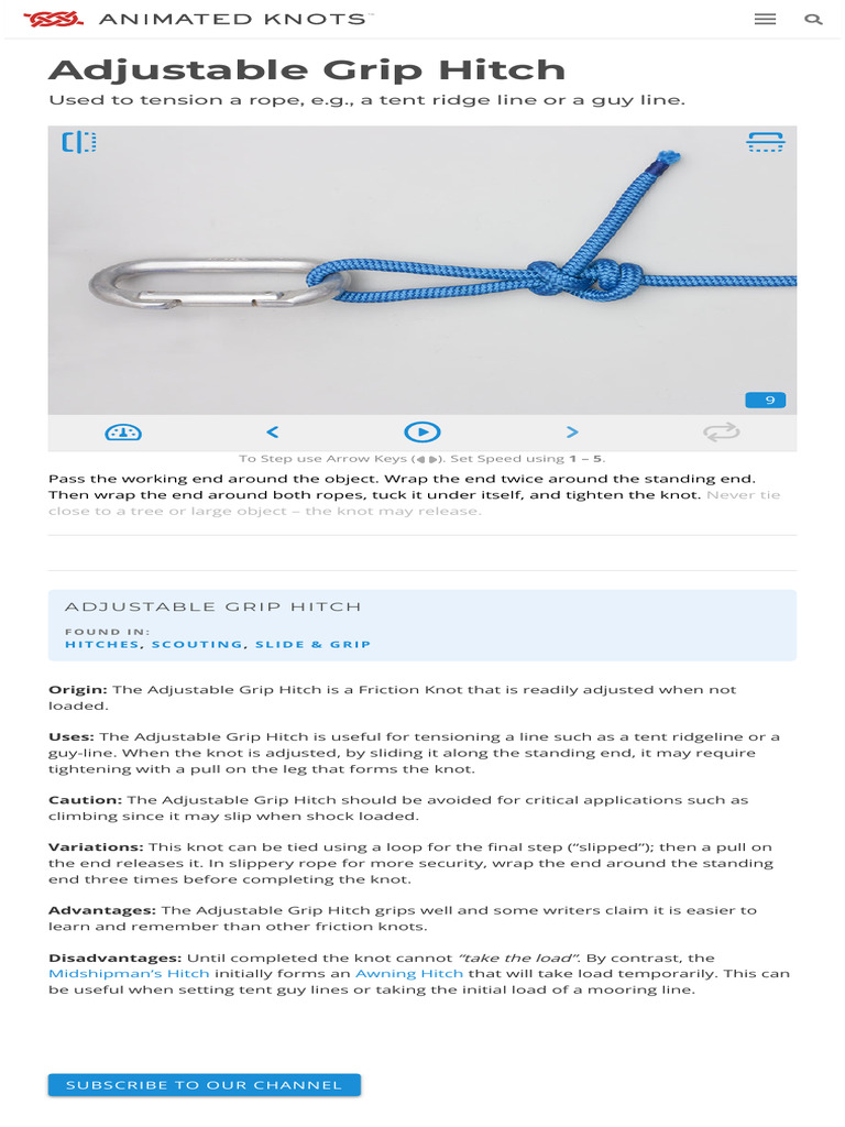 Adjustable Grip Hitch Instructions | PDF