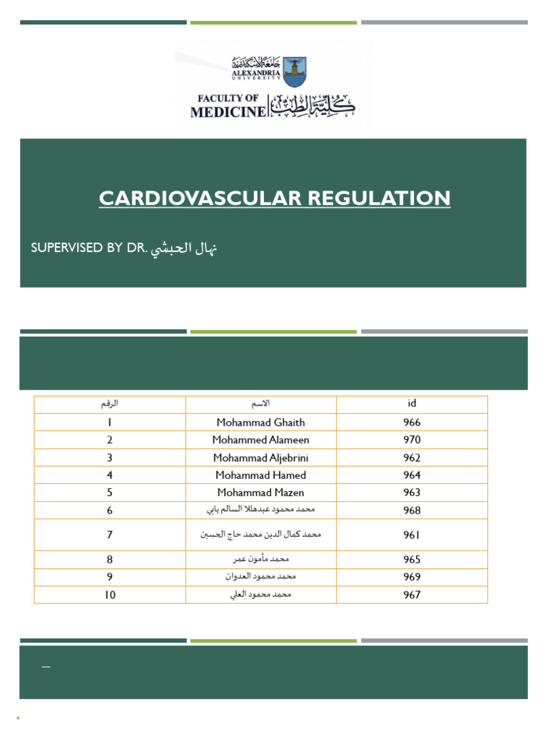 Cardiovascular Regulation Overview | PDF | Vasodilation | Blood Vessel