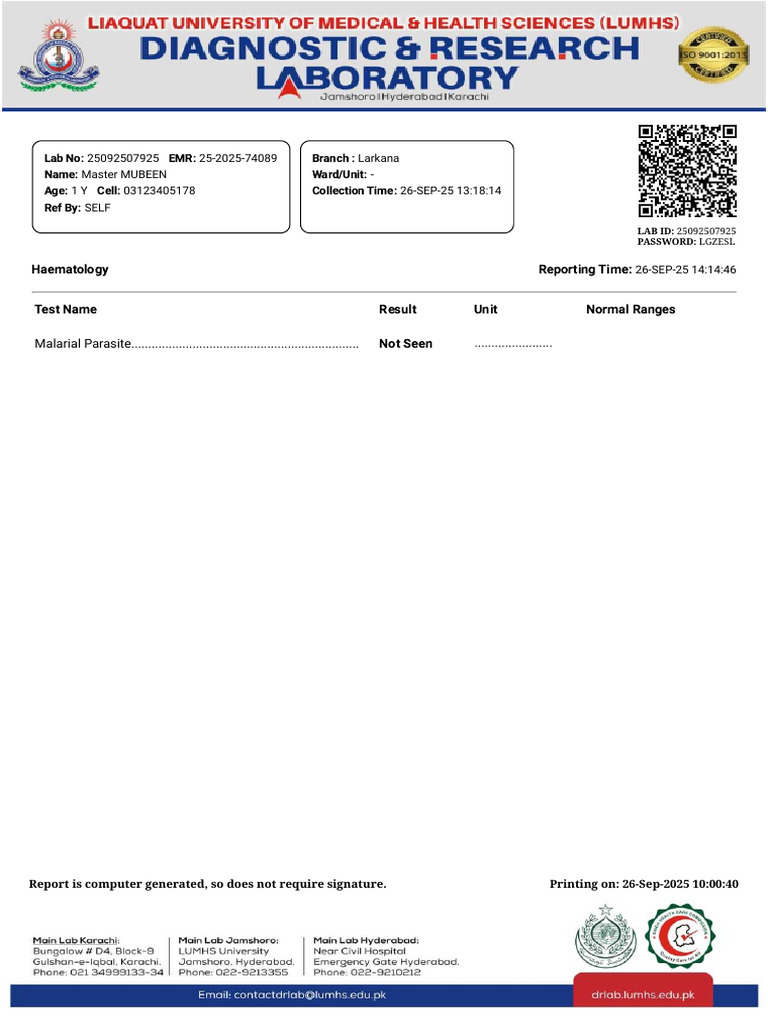 Mubeen MP Report | PDF