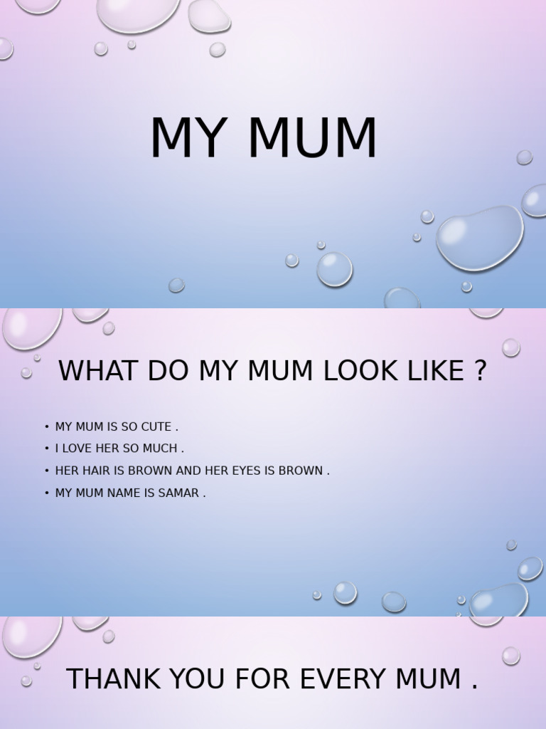 My Mum | PDF