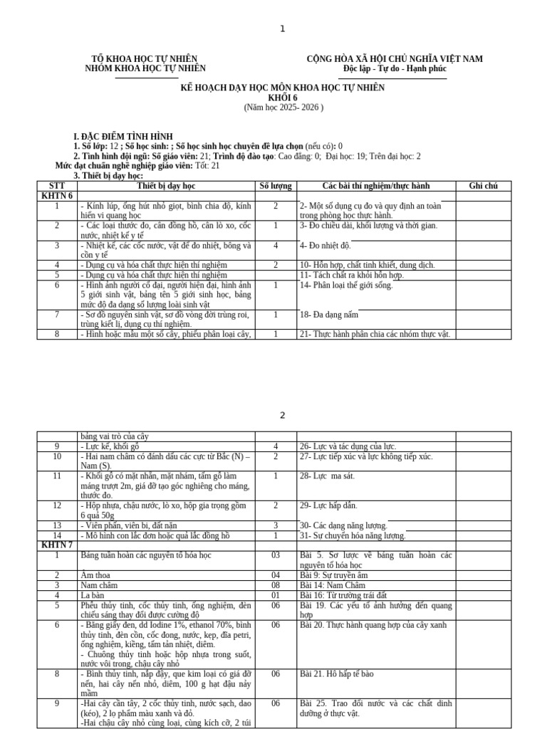 Bc-5-Kh Dạy Học Môn Khtn | PDF