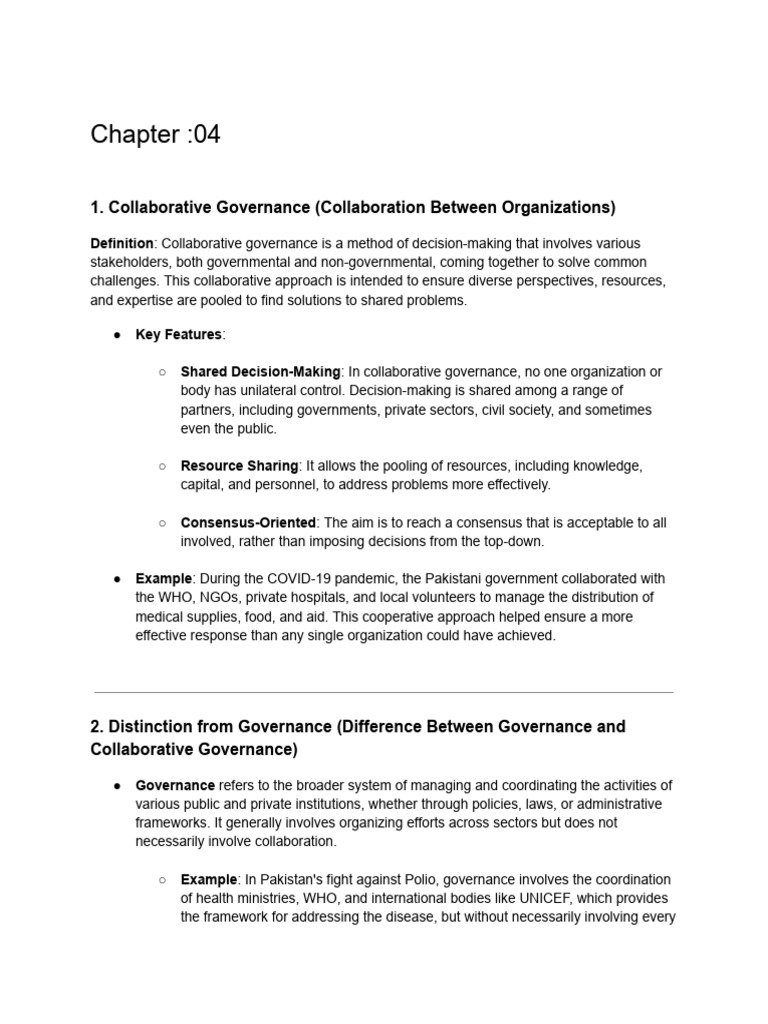 Collaborative Governance Explained | PDF | Governance | Social Exclusion