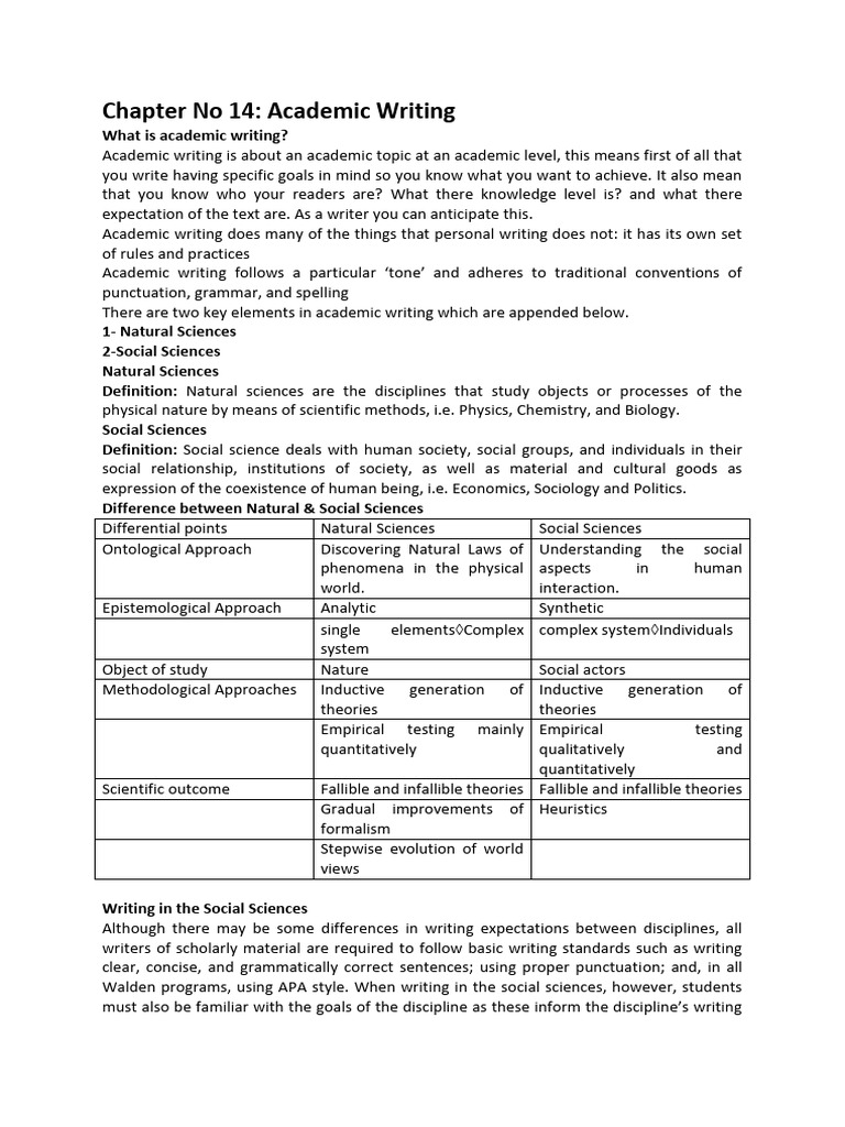 Understanding Academic Writing Essentials | PDF | Social Sciences | Science