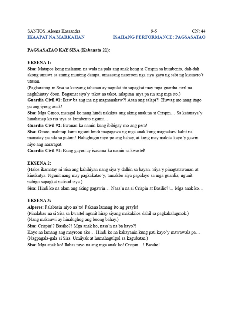 Pagsasatao | PDF