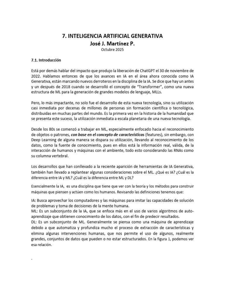 Impacto de la IA Generativa en 2025 | PDF | Inteligencia artificial ...