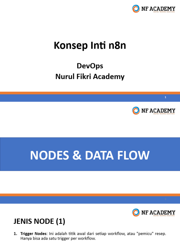 Panduan Nodes dan Data Flow n8n | PDF