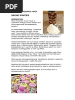 Download Background Research Paper Example - Baking Powder by melissakerryn SN93574757 doc pdf