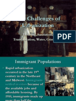 Challenges of Urbanization: Housing, Sanitation, Transit & Disease