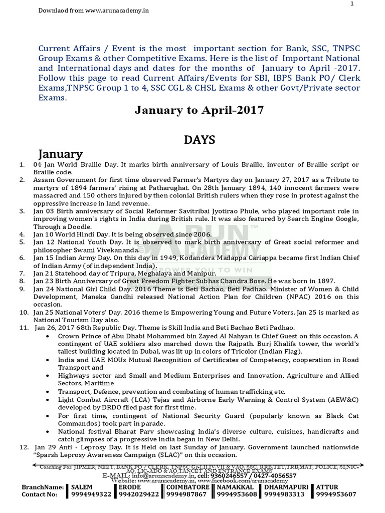 4470 CA Jan - Apr 2017 Days | PDF | United Arab Emirates