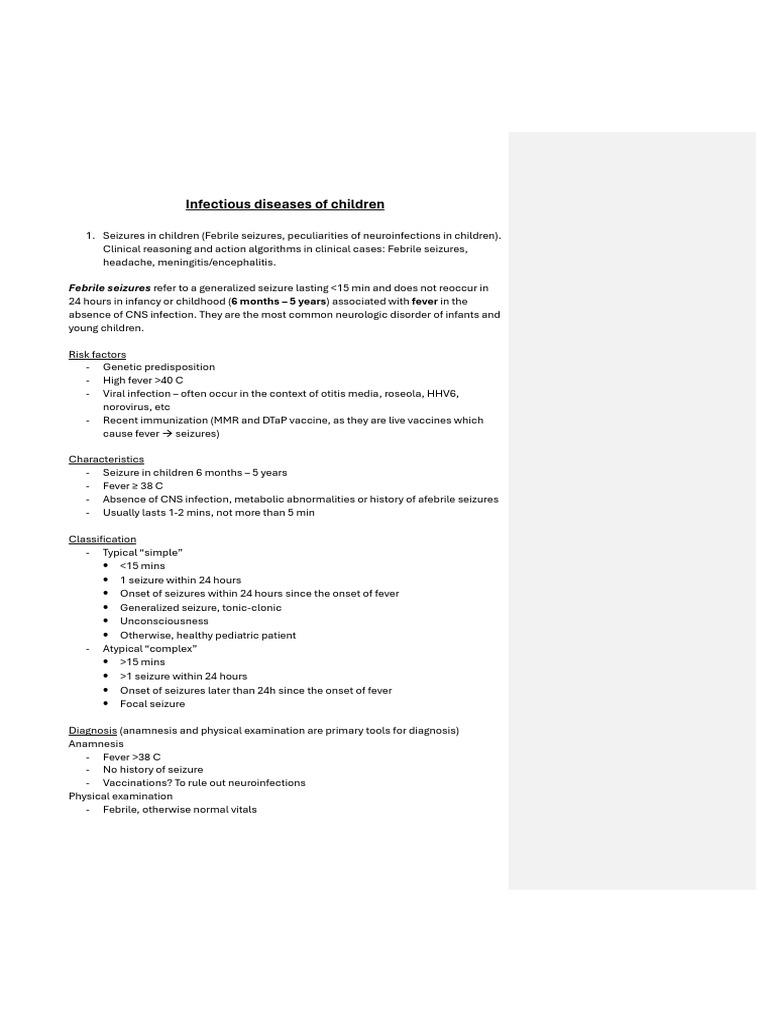 Infectious Diseases of Children | PDF | Medicine | Immunology