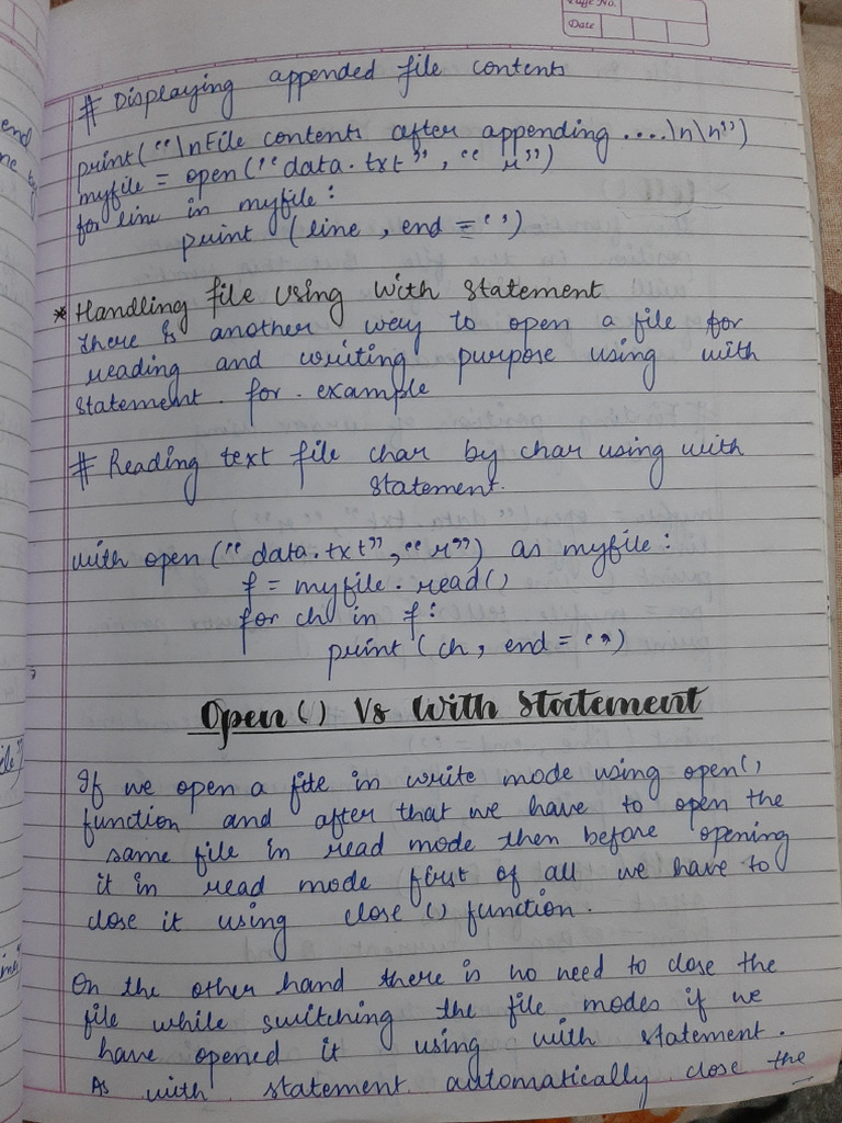 File Handling, Part (3), C.S. | PDF