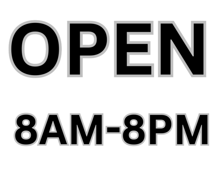 Open Till 800am - 800pm - 2 | PDF