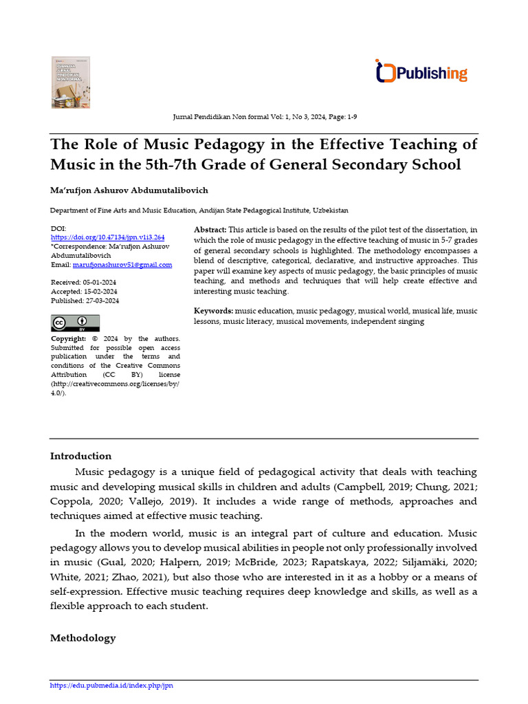 Music Pedagogy for Grades 5-7 Education | PDF | Music Education | Teachers