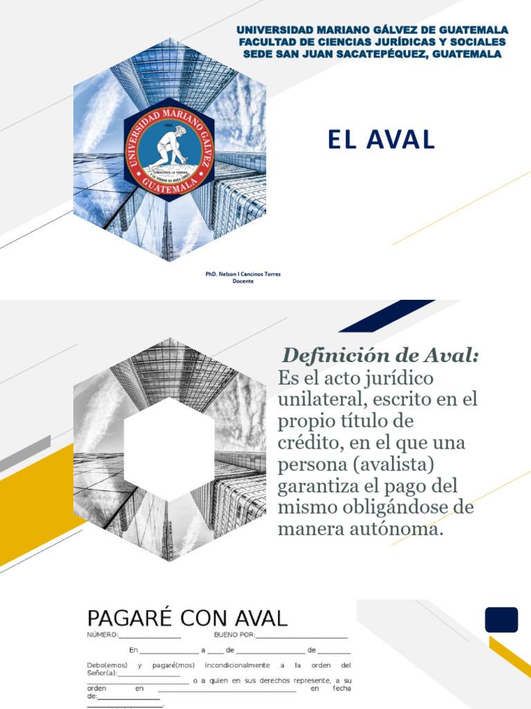 Definición y Características del Aval | PDF | Pagaré