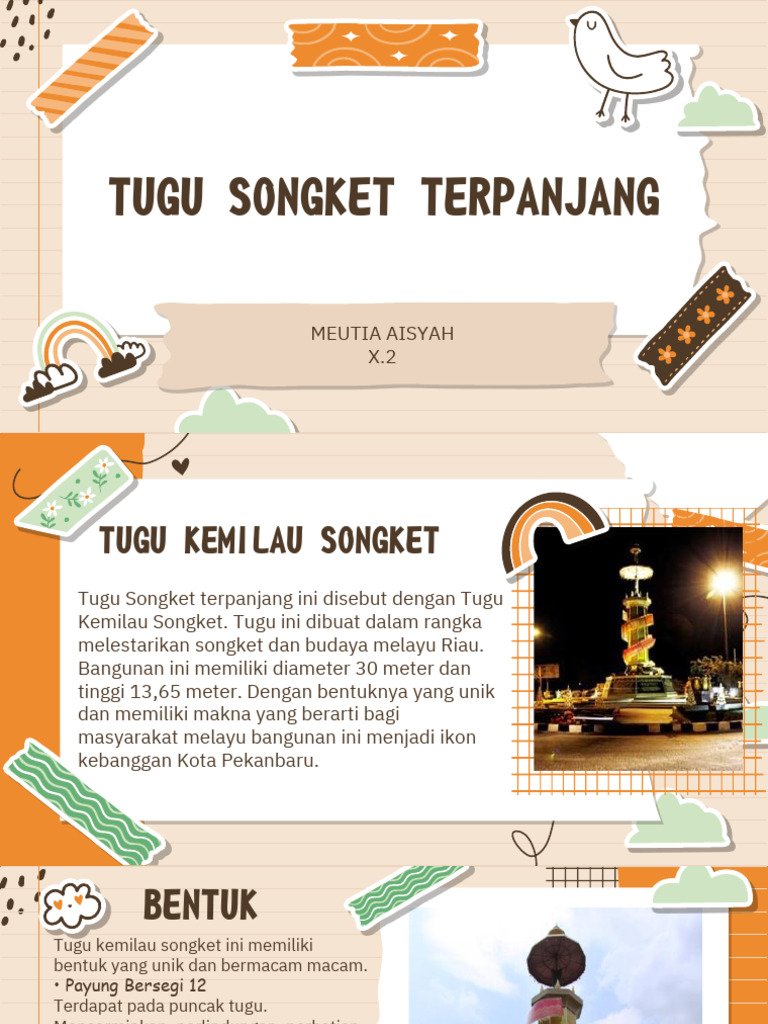 Tugu Kemilau Songket Ikon Budaya Riau | PDF
