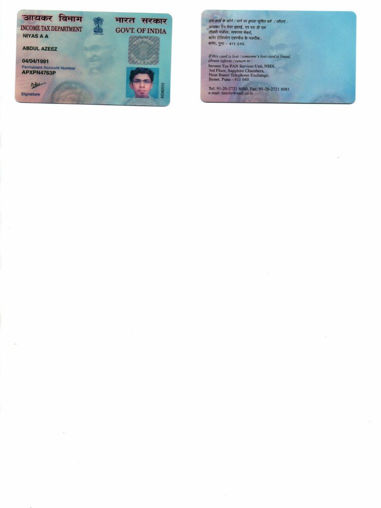PAN Card | PDF
