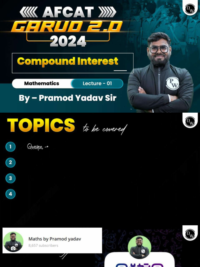Compound Interest 01 - Class Notes | PDF