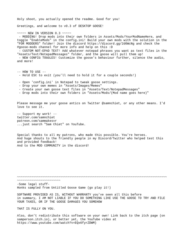 Read Me! Honk | PDF