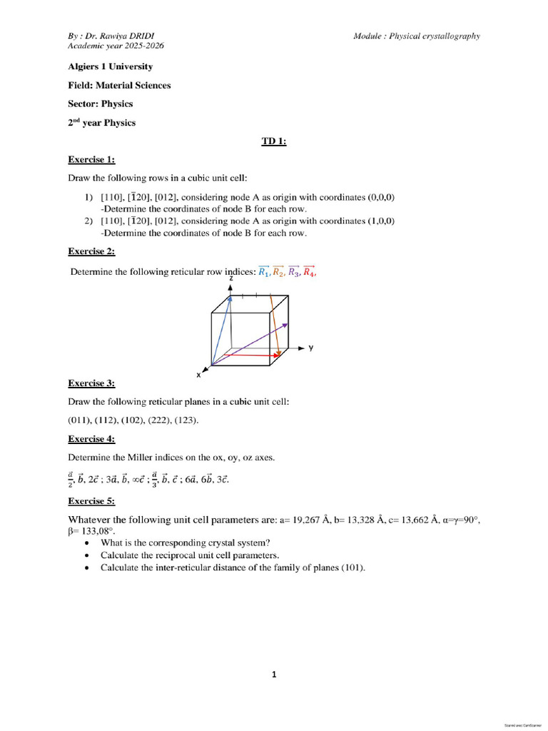 TD 1 | PDF