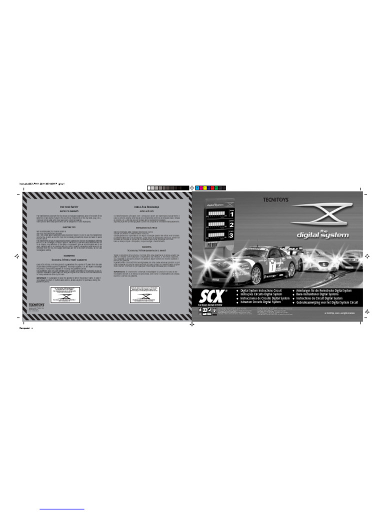 SCX Digital System Toy Safety Guide | PDF | Vehicles | Motor Vehicle