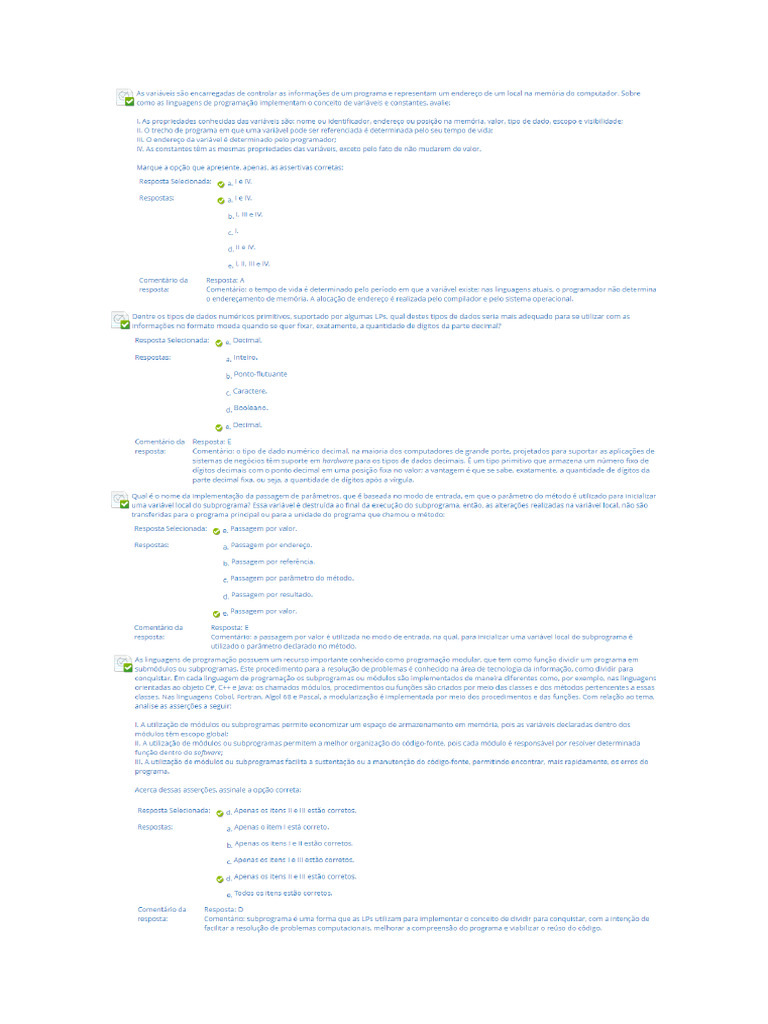 Paradigmas de Linguagens | PDF