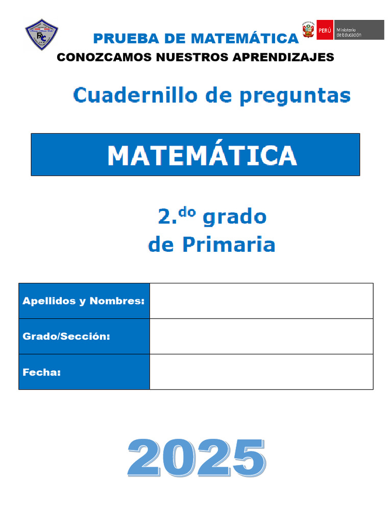 2do - MATEMATICA | PDF