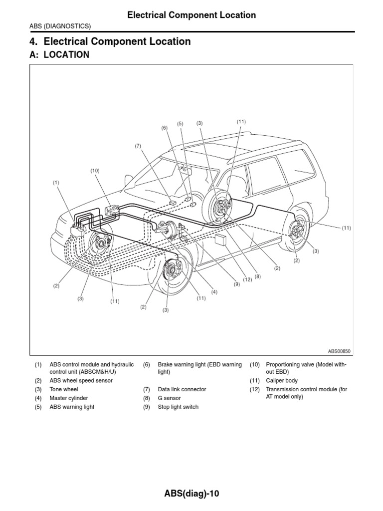 MSA5T0724A162276 Electrical Component Location | PDF | Anti Lock ...
