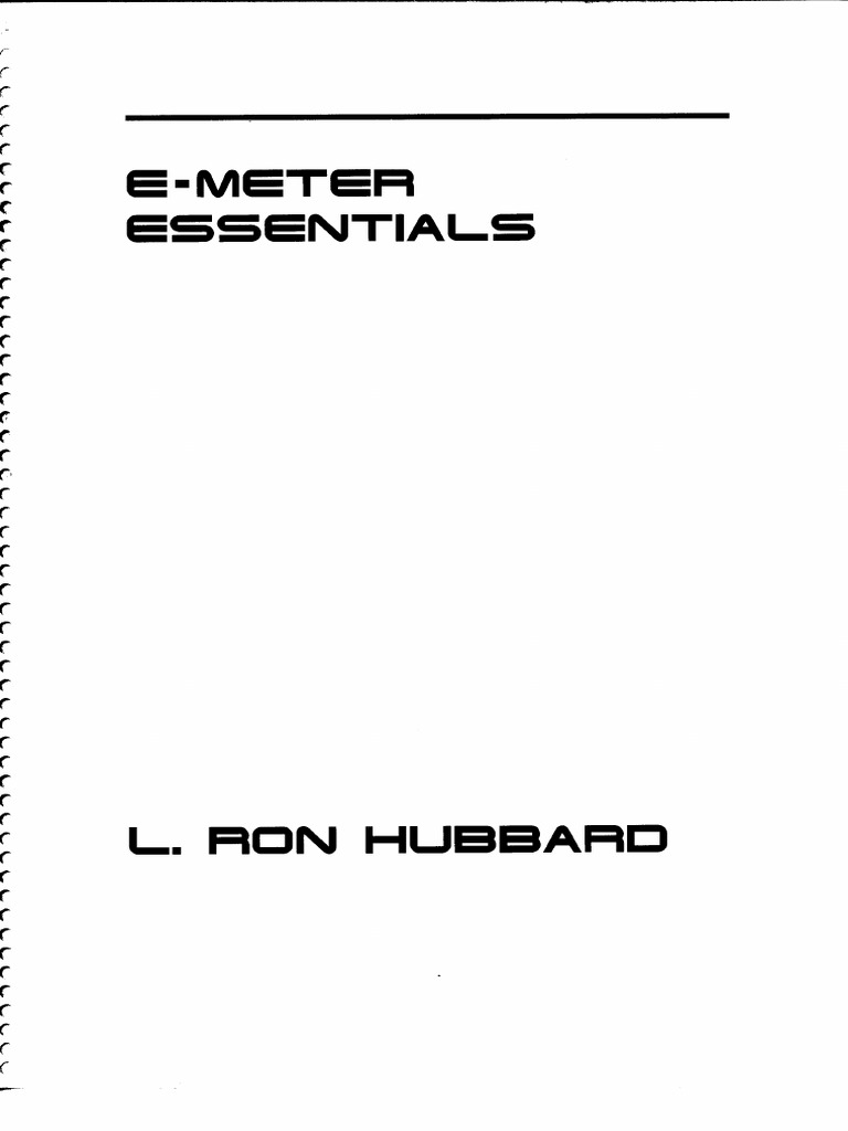 E-Meter Essentials 1988 | PDF