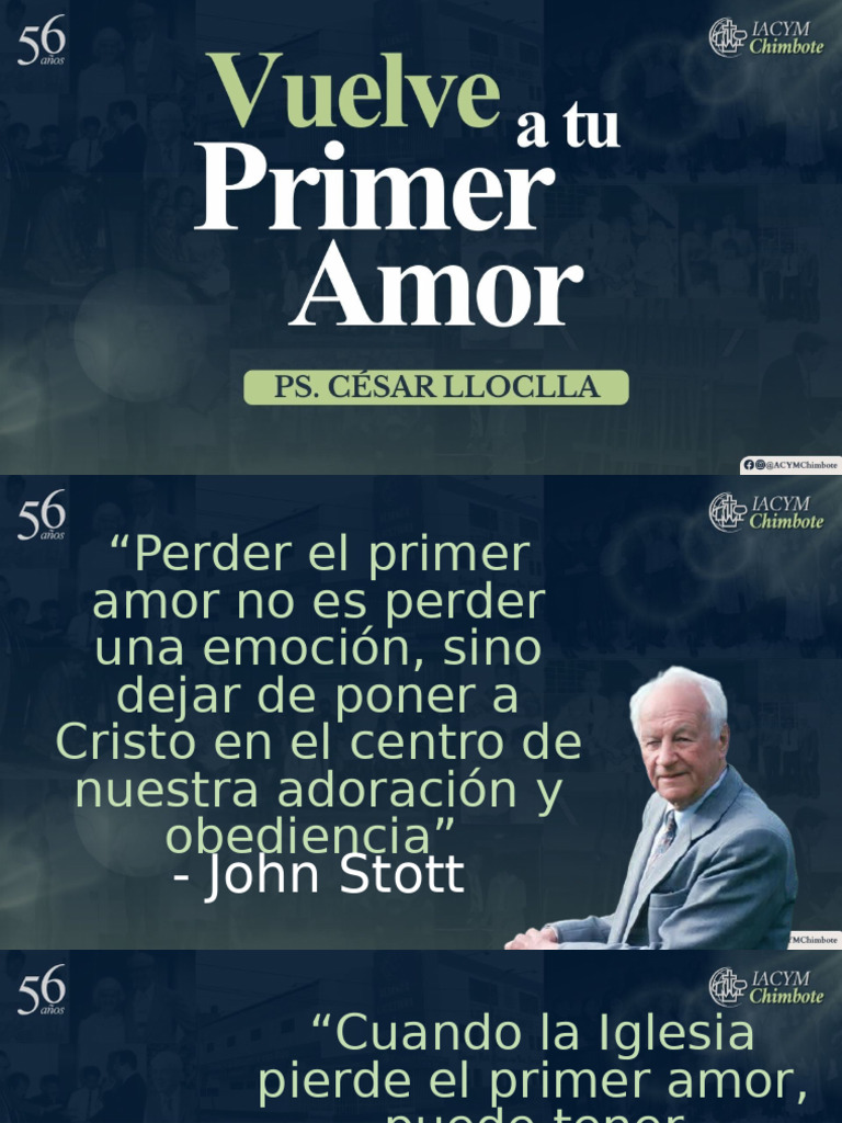 Vuelve a tu Primer Amor por Cristo | PDF | Amor | Cristo (título)