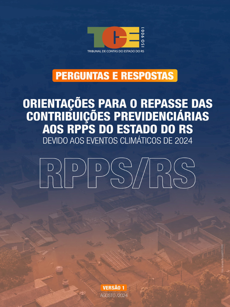 Compensação Financeira RPPS RS 2024 | PDF | Economias