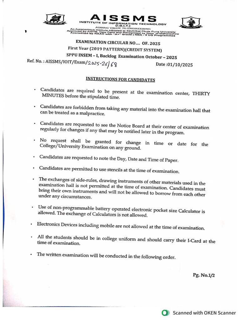 TT Insem FE 20219 Pattern Backlog | PDF