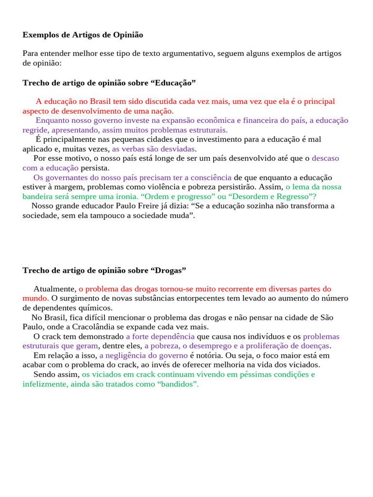 Exemplos de Artigos de Opinião | PDF | Violência doméstica | Violência