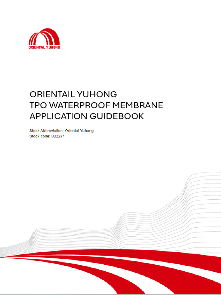 TPO Waterproof Membrane Application Guide | PDF | Welding | Construction