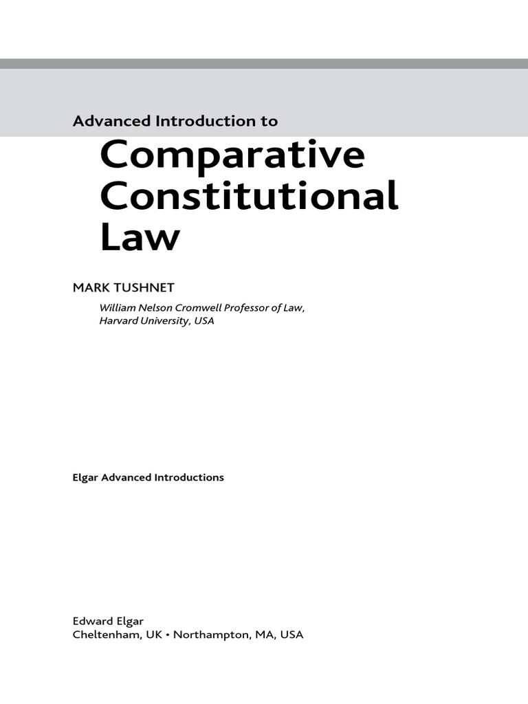 Comparative Constitutional Law Insights | PDF | Ratification | Constitution